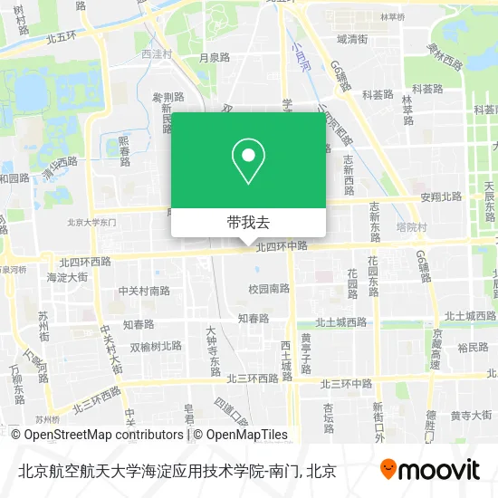北京航空航天大学海淀应用技术学院-南门地图