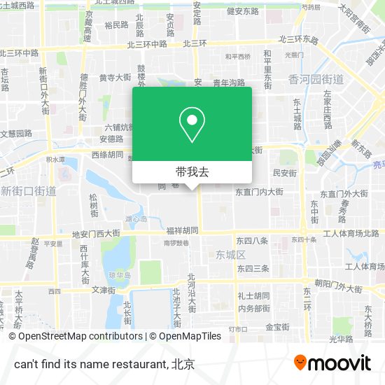 can't find its name restaurant地图
