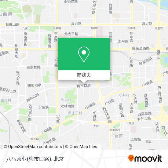 八马茶业(梅市口路)地图