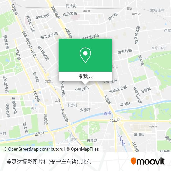 美灵达摄影图片社(安宁庄东路)地图