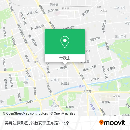 美灵达摄影图片社(安宁庄东路)地图