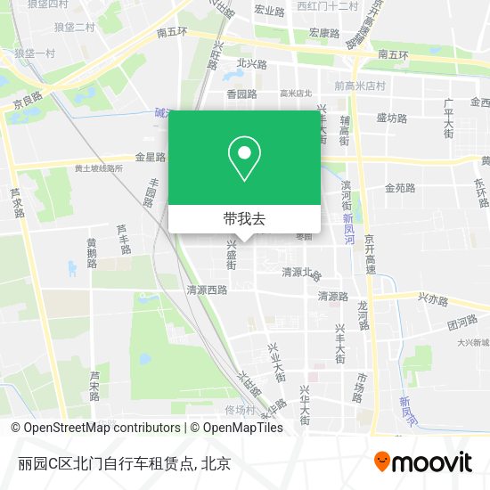 丽园C区北门自行车租赁点地图