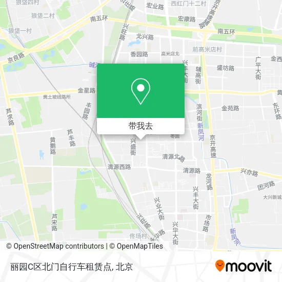 丽园C区北门自行车租赁点地图