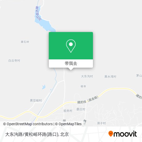 大东沟路/黄松峪环路(路口)地图