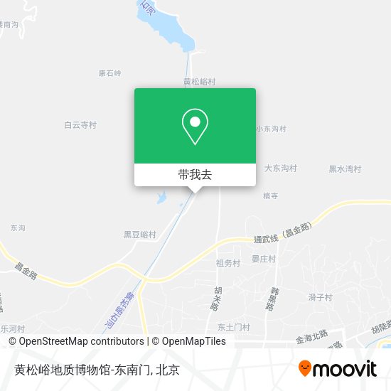 黄松峪地质博物馆-东南门地图