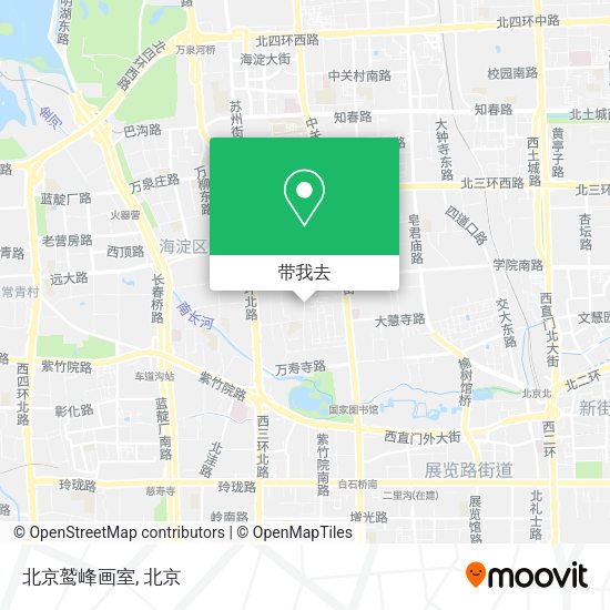 北京鹫峰画室地图