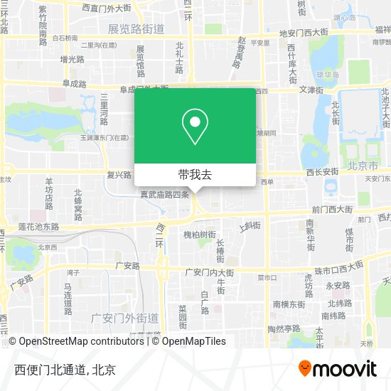 西便门北通道地图