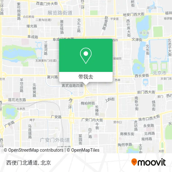 西便门北通道地图