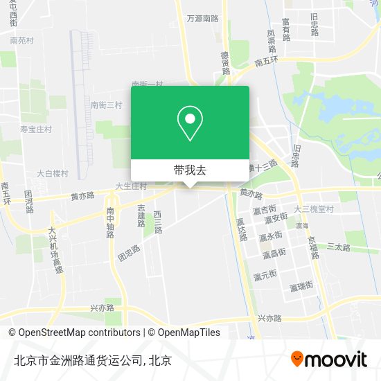 北京市金洲路通货运公司地图