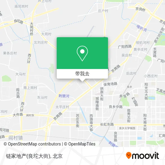 链家地产(良坨大街)地图