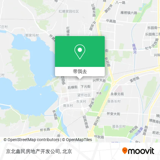 京北鑫民房地产开发公司地图