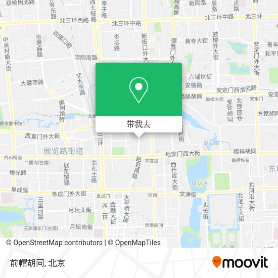 前帽胡同地图