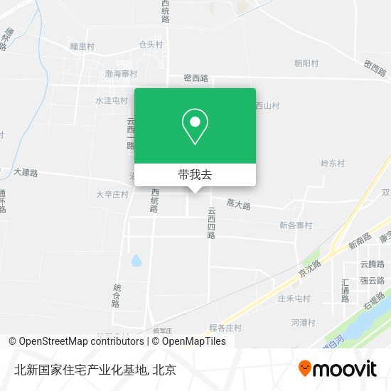 北新国家住宅产业化基地地图