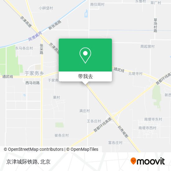 京津城际铁路地图