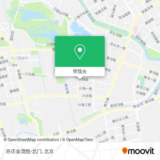 亦庄金茂悦-北门地图