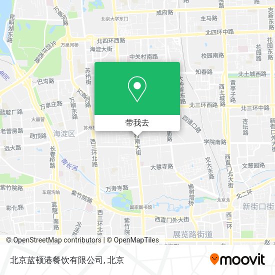 北京蓝顿港餐饮有限公司地图