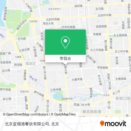 北京蓝顿港餐饮有限公司地图
