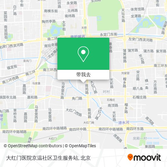 大红门医院京温社区卫生服务站地图