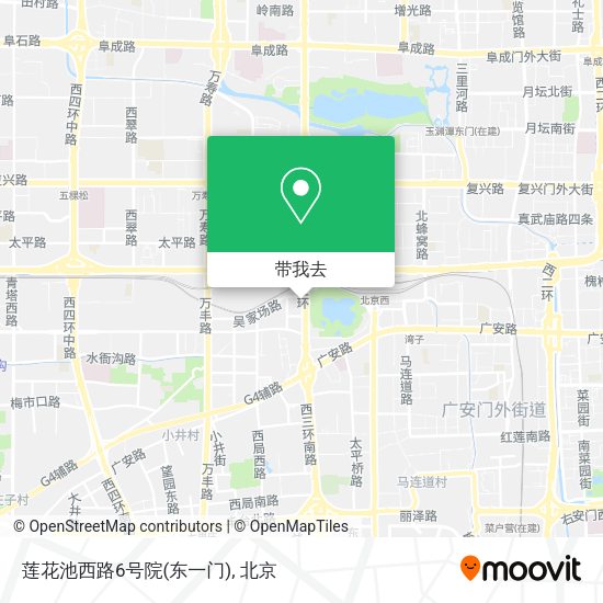 莲花池西路6号院(东一门)地图