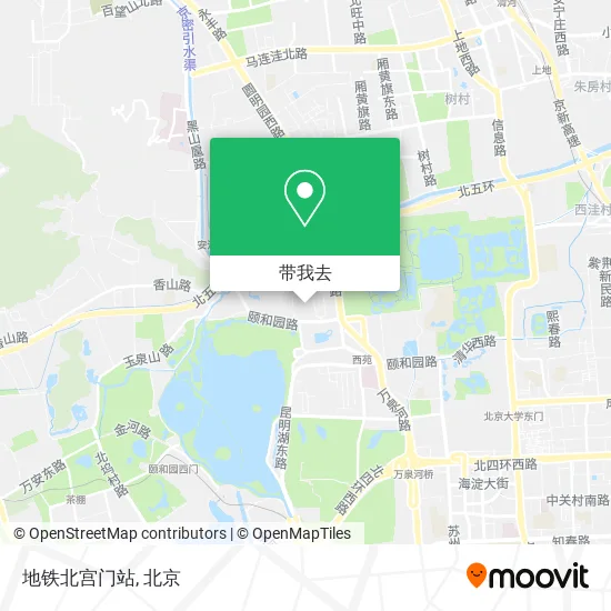 地铁北宫门站地图