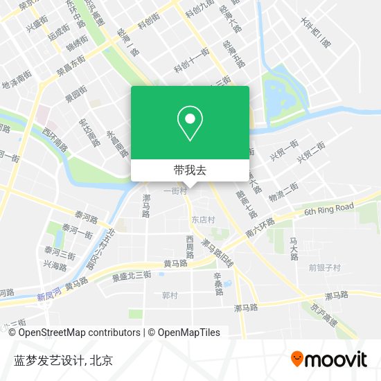 蓝梦发艺设计地图