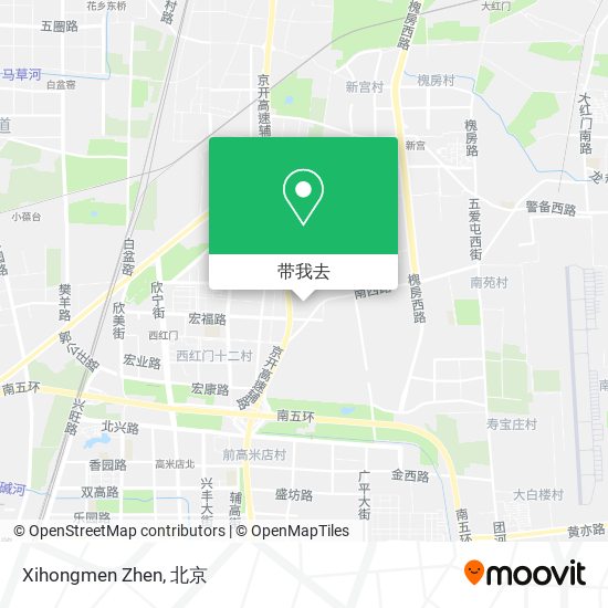 Xihongmen Zhen地图
