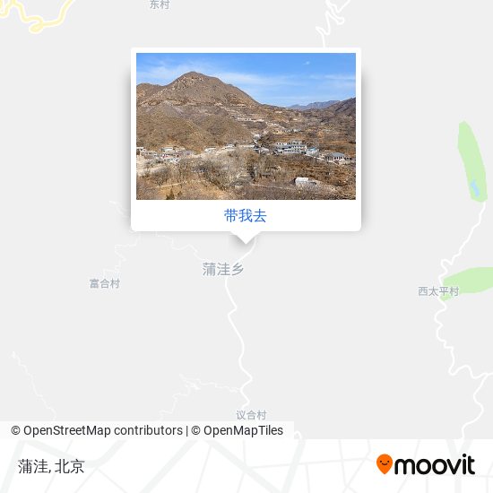 蒲洼地图