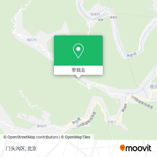 门头沟区地图