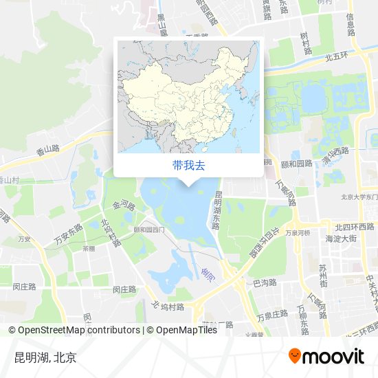 昆明湖地图