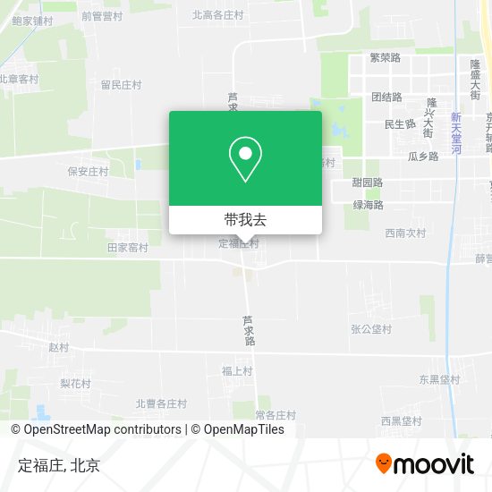 定福庄地图