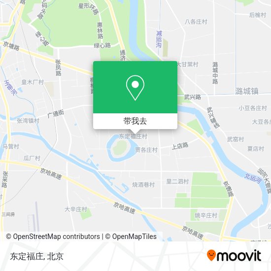 东定福庄地图