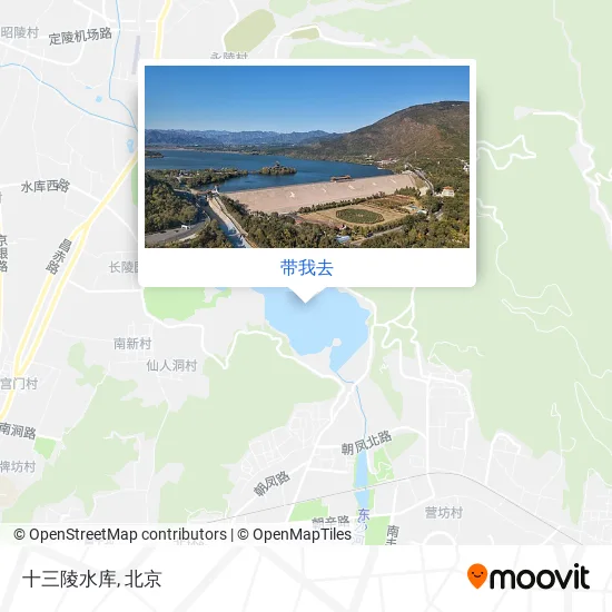 十三陵水库地图