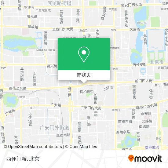 西便门桥地图