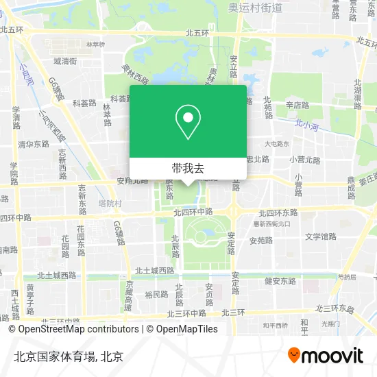 北京国家体育場地图