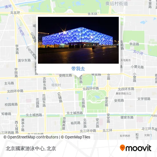 北京國家游泳中心地图