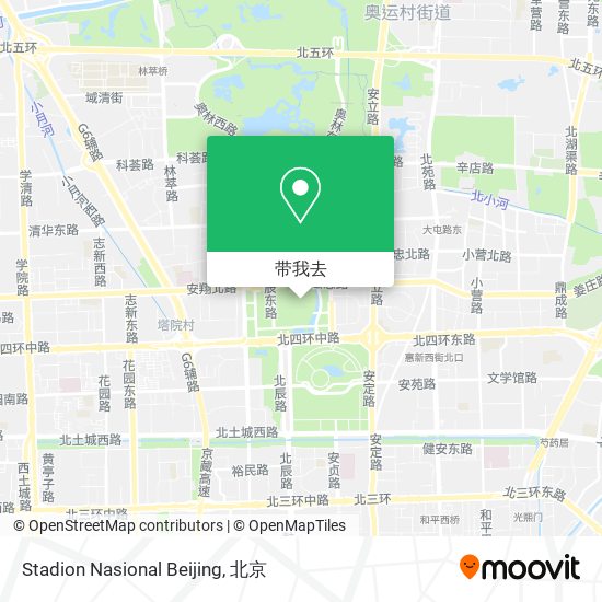 Stadion Nasional Beijing地图