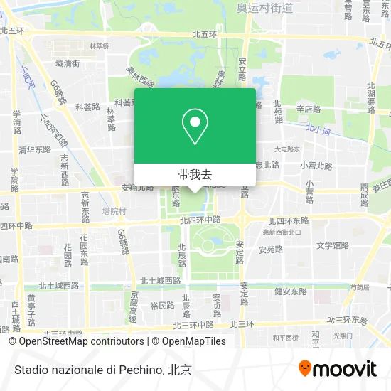 Stadio nazionale di Pechino地图