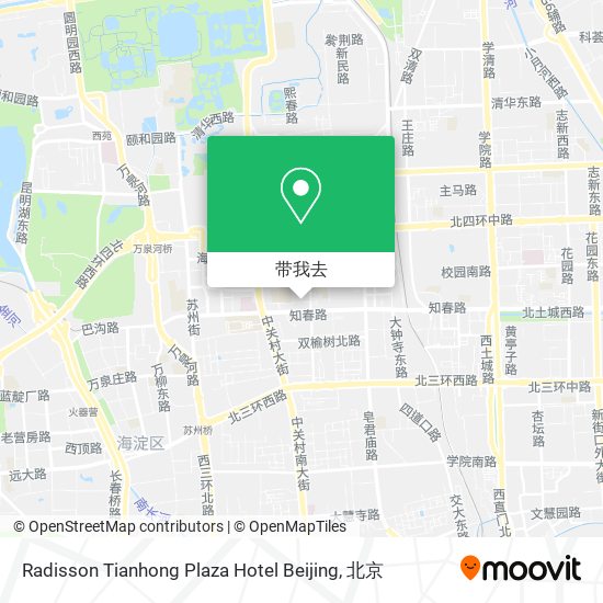 Radisson Tianhong Plaza Hotel Beijing地图