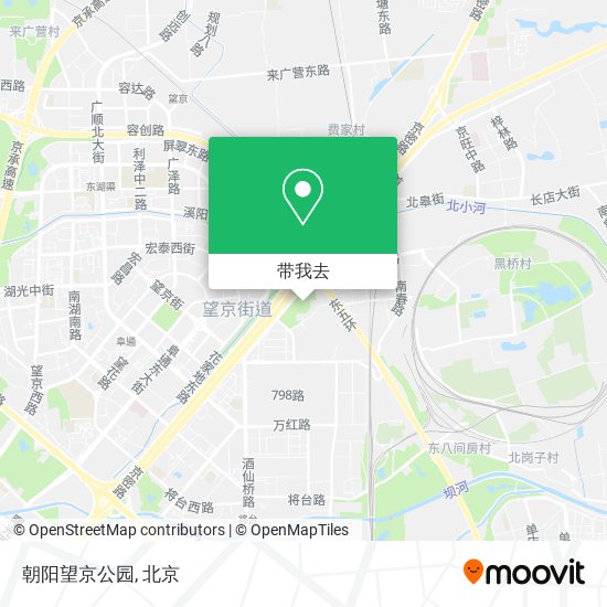 朝阳望京公园地图