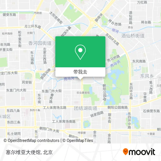 塞尔维亚大使馆地图