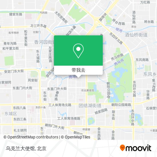 乌克兰大使馆地图