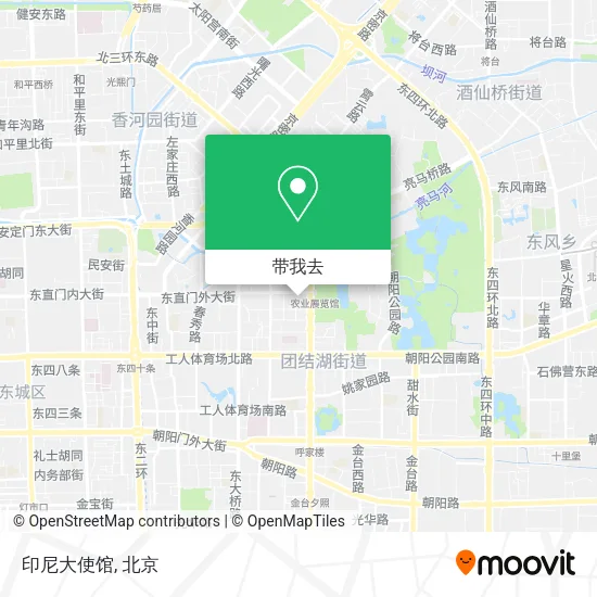 印尼大使馆地图