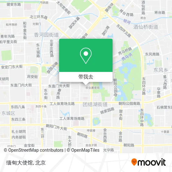 缅甸大使馆地图
