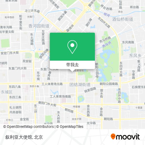叙利亚大使馆地图
