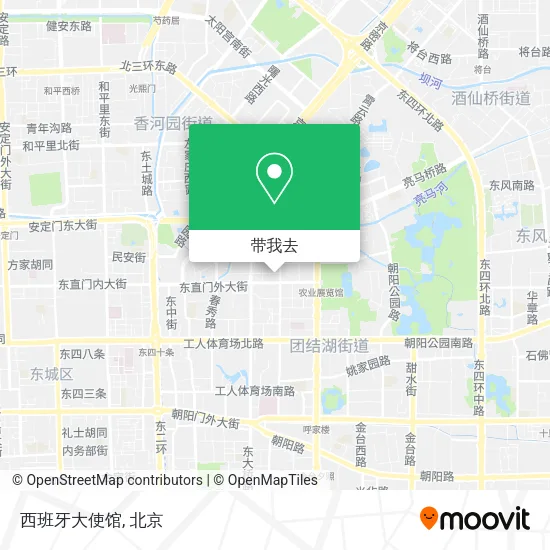 西班牙大使馆地图