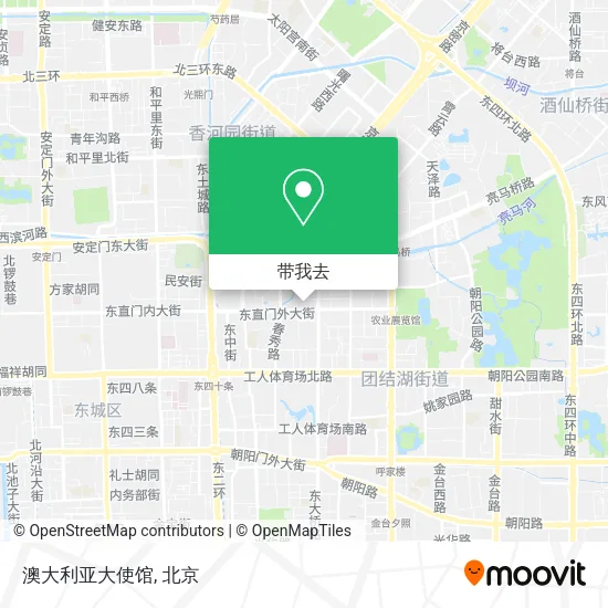 澳大利亚大使馆地图