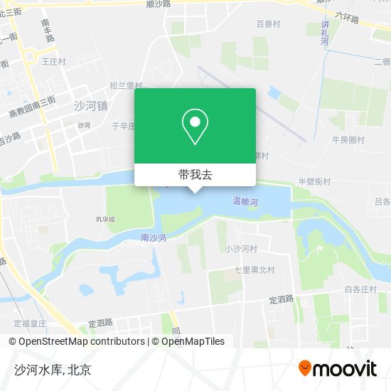 沙河水库地图