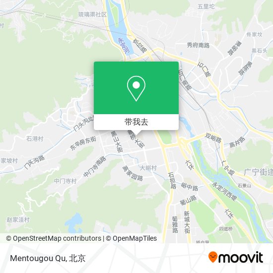 Mentougou Qu地图
