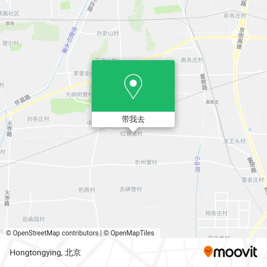 Hongtongying地图