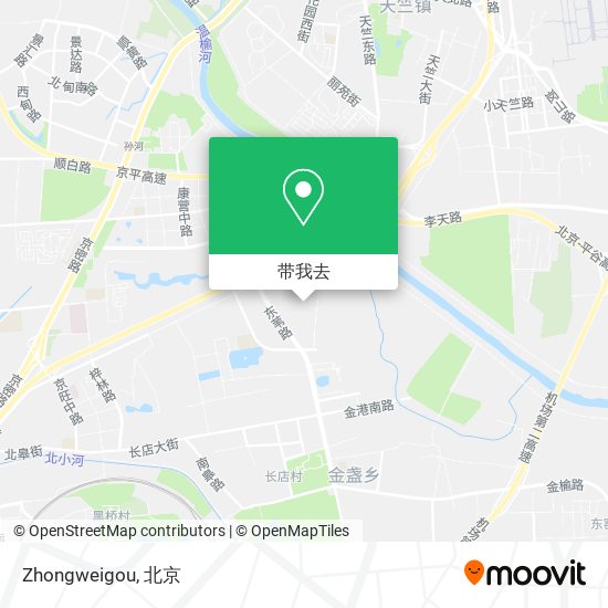 Zhongweigou地图